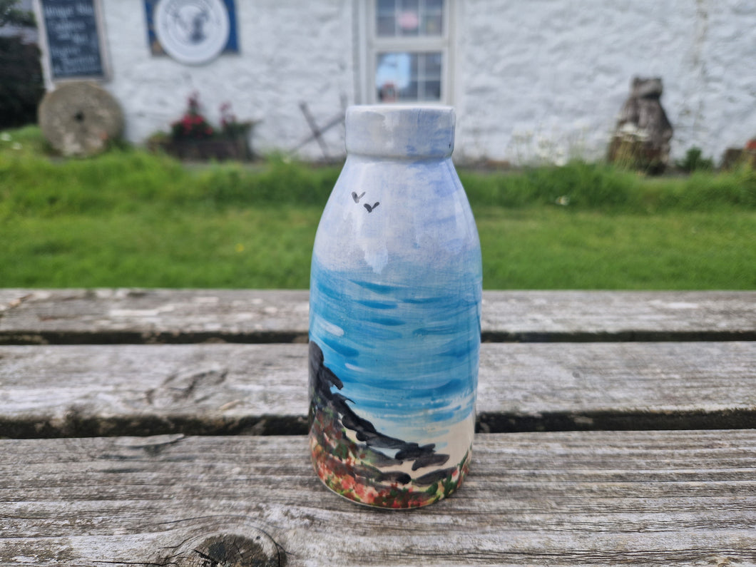 Milk Bottle Vase - Sheena's Islay Beach Time