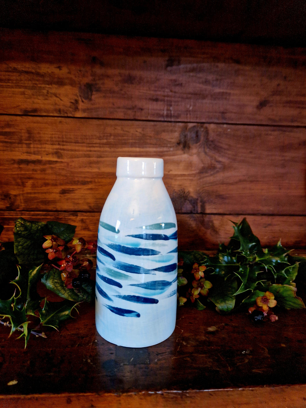 Milk Bottle Vase- Escape to the Sea