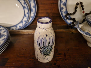 Milk Bottle vase - Rosie Thistle