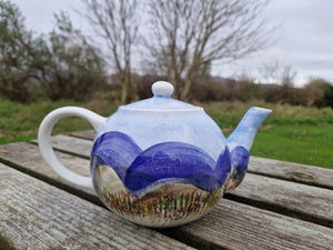 Traditional Teapot - Islay's Summer Landscape