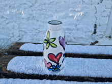 Load image into Gallery viewer, Milk Bottle Vase - Helen Happy Heart
