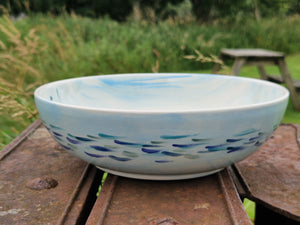 Small Serving Bowl- Escape to the Sea