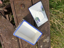 Load image into Gallery viewer, Butter Dish (tub style) - Rosie Thistle purple
