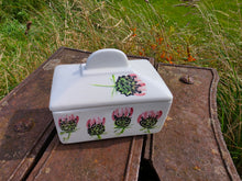 Load image into Gallery viewer, Butter Dish (tub style) - Rosie Thistle Pink
