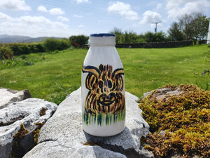 Milk Bottle Vase - Pringle the Highland Cow