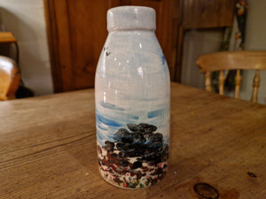 Milk Bottle Vase - Sheena's Islay Beach Time